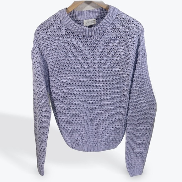 Universal Thread Lavender Purple Chunky Oversized Knit Crew Neck Sweater Small - Picture 1 of 6